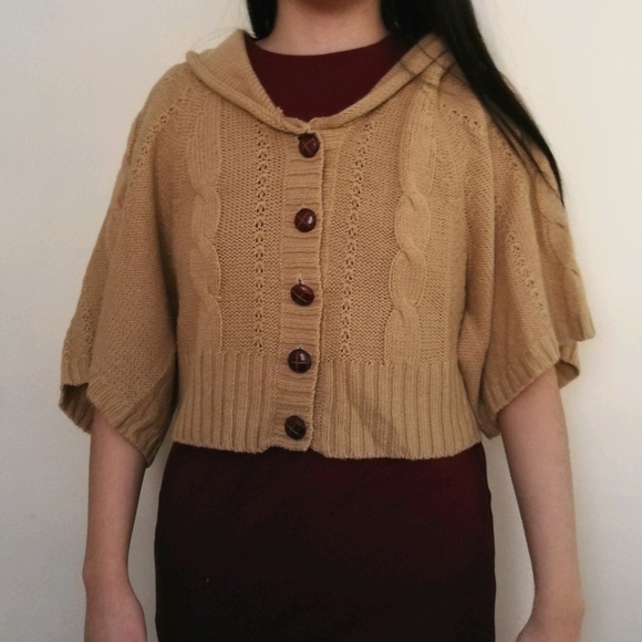 Vintage knit cardigan/bolero - Picture 1 of 7